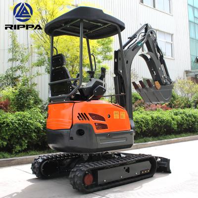 China Rippa Earth-moving Machinery Small Mini Bagger Digger Excavator 1.5 Ton 1.2 Ton 1 Ton Mini Excavator zu verkaufen