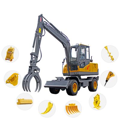 China 8 ton digger machine mini digger excavator for sale High digging power for sale