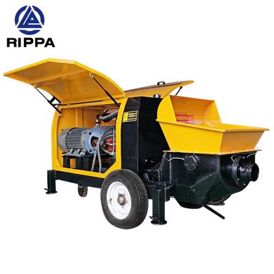 China Rippa High Quality Concrete Line Pump Small Mini Trailer Stationary Concrete Pump Truck Mixer Concrete Pump for sale