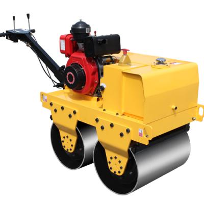 中国 Hydraulic walk behind mini double drum compactor road 販売のため