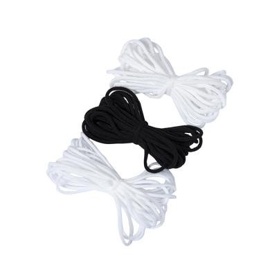 China Factory Free Sample 3mm Elastic Ear Loop Rubber Band Elastic Earloop Cord For Face Mask à venda