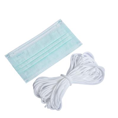 中国 Factory Free Sample 3mm Elastic Ear Loop Rubber Band Elastic Earloop Cord For Face Mask 販売のため