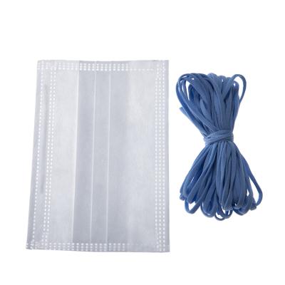 China Soft Flat Earloop Elastic Band Elastic Rope Elastic Band Rope Stretch String String for Face Mask à venda