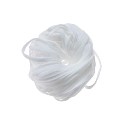 China 5MM PLA Earloop Elastic Flat Elastic Band for Face Mask Loop White Elastic Rope Stretch String Elastic String à venda