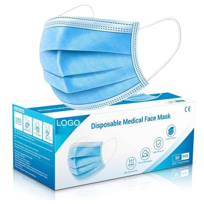 中国 3 Ply Protective Soft Disposable Different Color Cheap Customized Face Mask Disposable Surgical Face Mask 販売のため