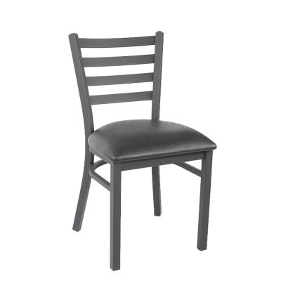 China (Other)Adjustable Metal Cafe Chair Dining Restaurant Leisure Metal Frame High Back Dining Leather Seating Chair for sale