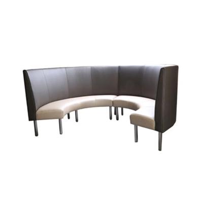 China Custom Round Booth Sofa Solid Wood Restaurant Booth Contemporary Seating Suppliers for sale