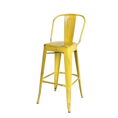 China (Other)Adjustable Industrial Iron Metal Stacking Chair Cafe Cafe Furniture for sale