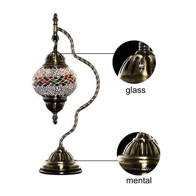 China Mid Century Maroccan Lamps Tall Glass Mosaic Floor Lamps Turkish Mosaic Lamp for sale