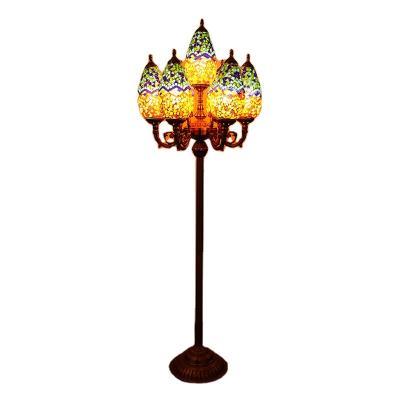 China EUROPEAN luxury moroccan turkish colored glass lamps guaranteed quality table lamps for sale