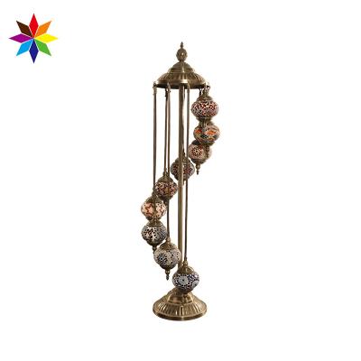 China Glass Handmade Turkish Floor Decoration Evershining Brand HOTSALE Istanbul Mosaic Standing Lamps YMA41609 for sale