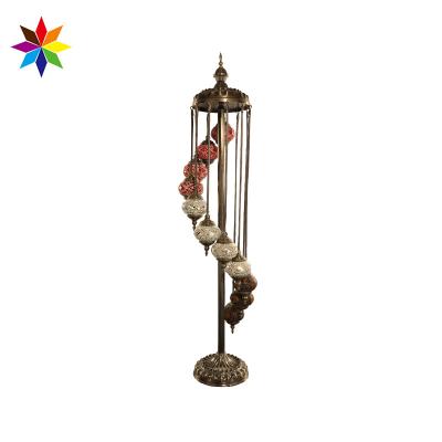 China China Alibaba Supplier Traditional Study Lamps Led Turkish Lamps From Colored Glass Floor Lamps For Living Room for sale