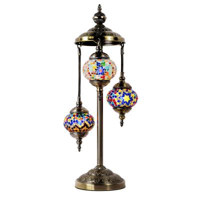 China Art Handmade 3pcs Lamp Shades Decoration Marrakesh Mosaic Glass Turkish Moroccan Floor Lamp for sale