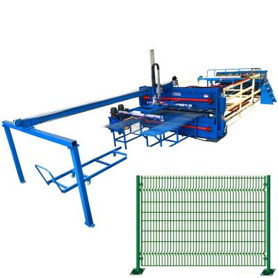 China Automatic Building Material Shops Fence 3D Mesh Welding Machine With Robot Mesh Stacking for sale