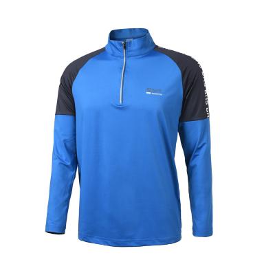 China Breathable Men Long Sleeve Jacket Thumb Hole Workout Running Yoga Shirt for sale