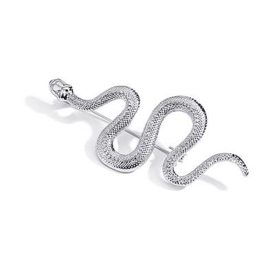 China ALLOY Retro Personality Snake Brooch Pins Women Jewelry Brooches Animal Fashion Exaggerate Badge Gift for sale