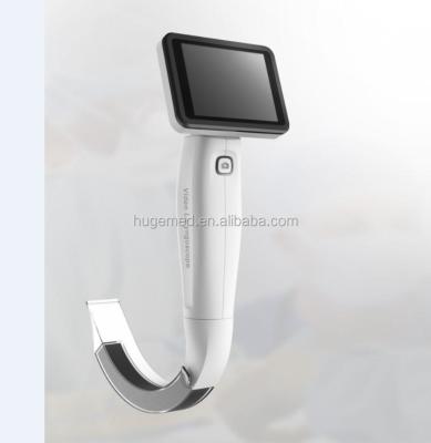 China Disposable blade video laryngoscope with disposable blade/3.5' screen/2.0mpixel lens/200minutes full view anti-fog battery for sale