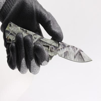 China Camouflage Blade Frame Lock Non-variable Knife 8CrR14 Blade, Stainless Steel Handle Pocket Knife for sale