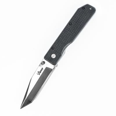 China Non-variable mirror finished blade framelock pocket folding knife 8CrR14 blade,G10 handle pocket knife for sale