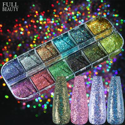 China Other 2022 Hot Selling Tiktok Nail Dust Star Diamond Powder Magic Color Aurora Shining Luminous Powder for sale