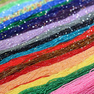 China Jewelry Making Yiwu Custom Wholesale Fairy African Glass Beads Bulk 2mm 14k Socket Crystal Seed Bracelet Kit Crystal Bead Chain For Decoration for sale