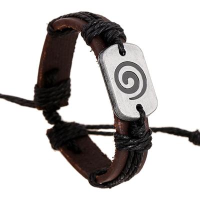 China Wholesale New Casual/Sporty Devil's Eye Men's Bead Leather Bracelet Braided Beaded Leather Bracelet Jewelry for sale