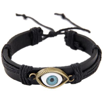 China Casual/Sporty Beaded Bracelet Men Women Devil Eye Beaded Bracelet One-eyed Devil's Eye Bracelet for sale