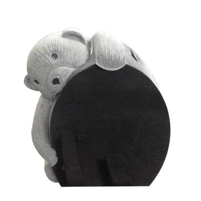 China Small Modern Indian Black Granite Headstone Child Headstone Baby Headstone for sale