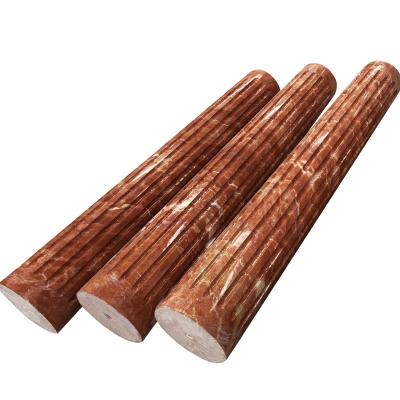 China China Good Quality Solid Red Marble Pillar for sale