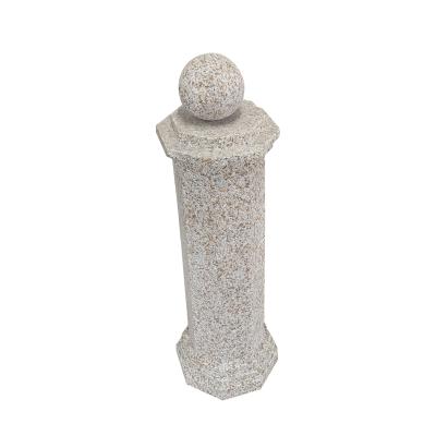 China Solid Decorative Stone Column G682 Granite Stone Yellow Pillar For Project for sale