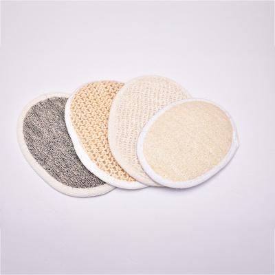 China EXFOLIATE 100% natural pads exfoliating loofah sponge pads with low price for sale