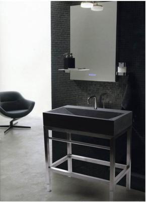 China Natural blue limestone bathroom sink honed for sale