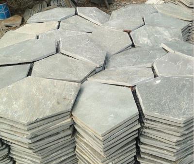 China Natural slate cultural stone blue slate Macadam Mosaic for sale