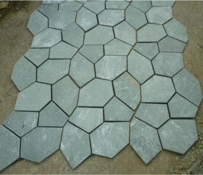 China Natural slate cultural stone blue slate Macadam Mosaic for sale