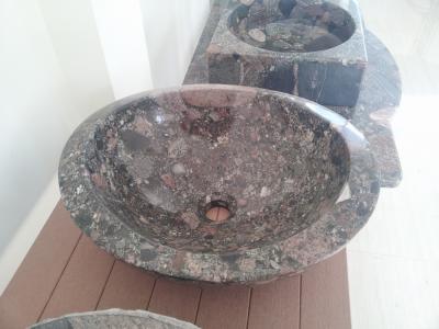 China Natural colorful stone Basin/Sink for sale