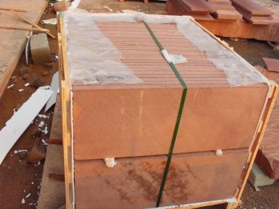 China Natural red sandstone tiles and slabs for sale