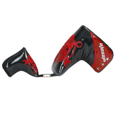 China Golf Accessories Wholesale New Design Customization Golf Club Cover Magnetic Golf Putter Cover for sale