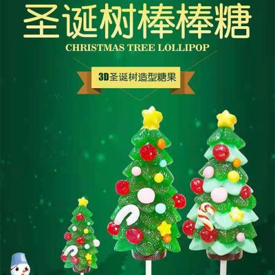 China Handmade Fruity Sugar Free Party Candy Gift Lollipop Tree Christmas Lollipop for sale