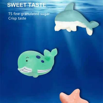 China Handmade Multi Flavor Sugar Free Sea Fish Lollipop Sea Fish Lollipop Whale Marine Candy for sale