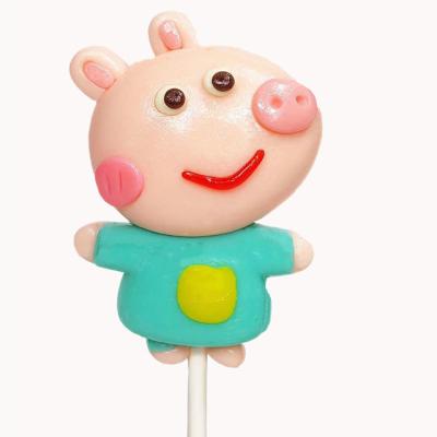 China Cartoon Sugar Free Animal Sugar Candy Free Kids Gift Handmade Lollipop for sale