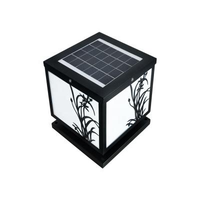 China 10W Garden Solar Outdoor Waterproof Solar Garden Light IP65 Column Head Lamp for sale