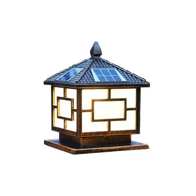 China 2021 Chinese outdoor and European style solar street light manufacturer garden lamp villa landscape lamp for sale