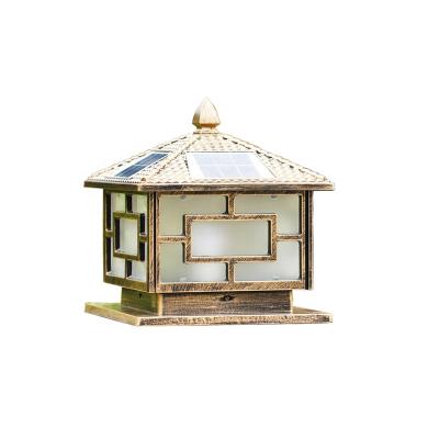 China Door Three Colors Solar Support Dimmer Garden Lamp Villa Landscape Lamp for sale