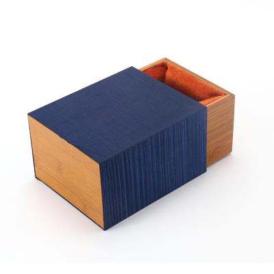 China China Storage Gift Box Unique Glossy Display Packaging Luxury Custom Wooden Packaging Wooden Paper Combination Gift Box for sale