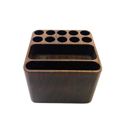 China Wooden Products Pen Creative Wooden Tube Storage Box Office Stationery Desktop Storage for sale