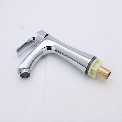 China New Design Metered Faucets Chrome Plated Polished Single Hole Basin Faucet Single Handle Basin Faucet for sale