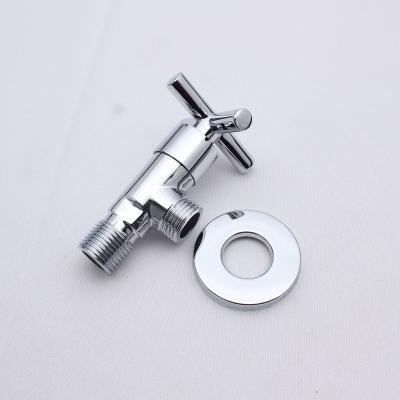 China Contemporary High Quality Zinc Alloy Cross Wheel Angle Valve Chrome Plated Cross Handle Quick Cut Valve for sale