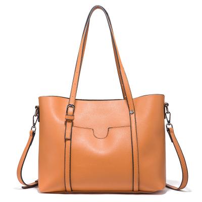 China 2022 Elegant Ladies Tote Hand Bags Fashion Purses Lady Vegan Leather Women's Handbags With Handle Removable Shoulder Straps Designer for sale