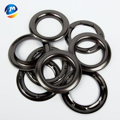 China Eco-friendly 60mm curtain metal grommet 6 cmsteel iron grommet high quality with gasket for sale