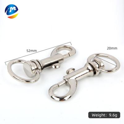 China Classic Durable Spring Clip Swivel Metal Snap Dog Hooks Snp To Hang Galvanized Metal Hook Clips For Pet Collar for sale